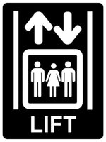 1408 LIFT Information Metal Aluminium Plaque Sign Hotel Shop Restaurant Elevator