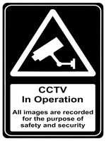 730 CCTV in Operation Safety Metal Aluminium Plaque Sign For Wall Door House Office Pub