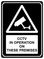 1369 CCTV IN OPERATION ON THESE PREMISES Safety Metal Aluminium Plaque Sign Door