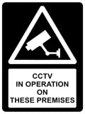 1368 CCTV IN OPERATION ON THESE PREMISES Safety Metal Aluminium Plaque Sign Door