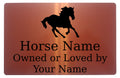 Custom Personalised Horse Name Metal Aluminium Plaque Sign For Stable Door