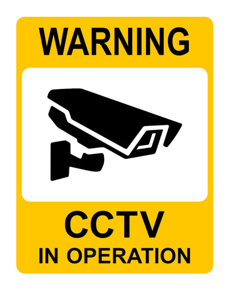 1161 CCTV IN OPERATION Safety Metal Aluminium Plaque Sign Door Gate House Office