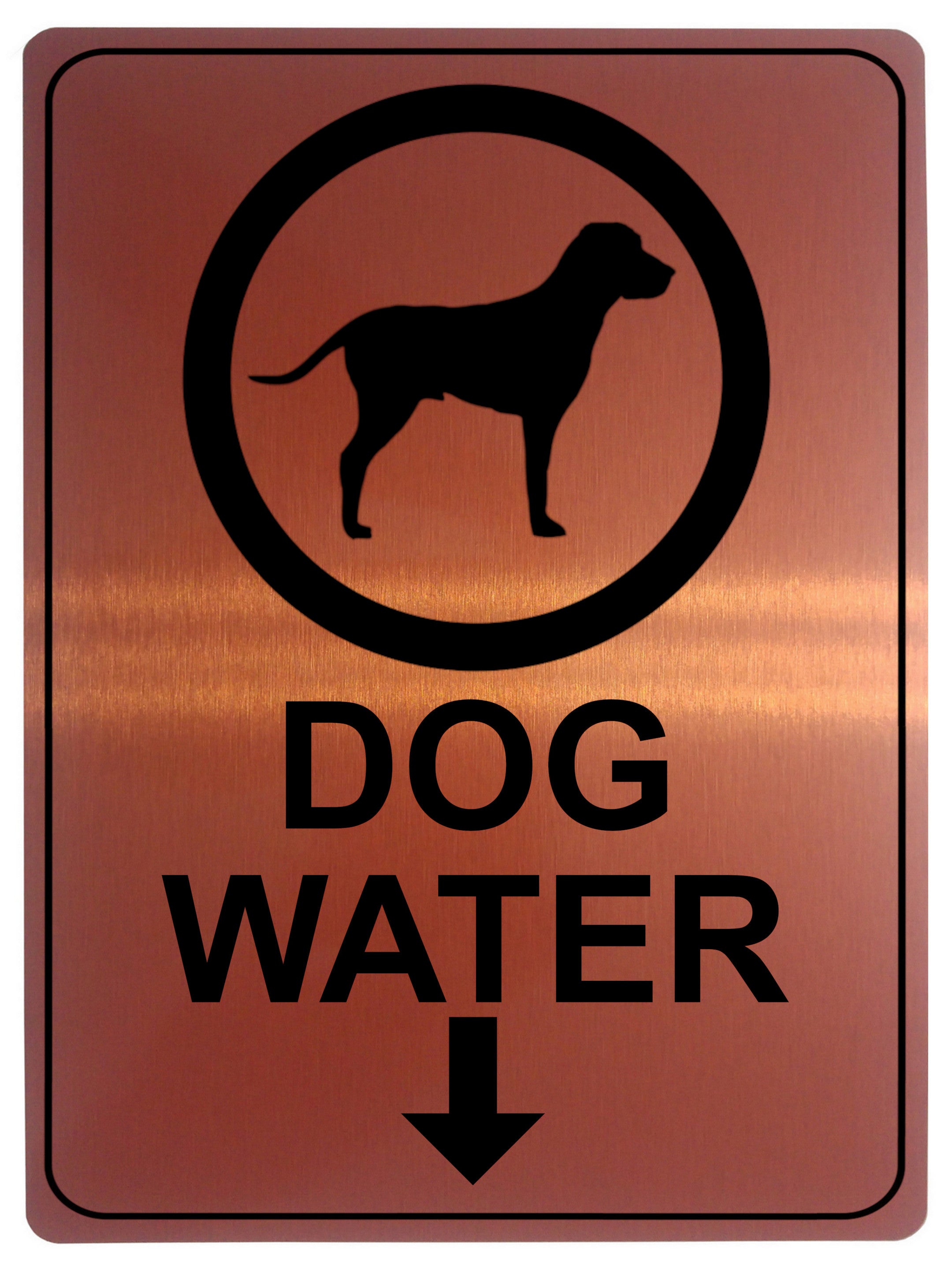 1310 DOG WATER LOCATION Metal Aluminium Plaque Sign Gate House Garden Door Wall