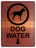 1310 DOG WATER LOCATION Metal Aluminium Plaque Sign Gate House Garden Door Wall