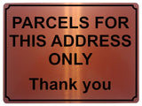 1351 PARCELS FOR THIS ADDRESS ONLY Metal Aluminium Plaque Sign Door House Gate