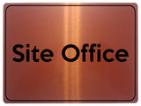 1595 Site Office Metal Aluminium Plaque Sign Construction Safety Building