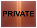1390 PRIVATE Metal Aluminium Plaque Sign House Office Door Gate Bar Hotel Pub