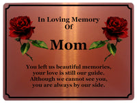 1405 In Loving Memory Of Mom Memorial Funeral Metal Aluminium Plaque Sign