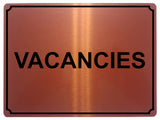 1381 VACANCIES Metal Aluminium Plaque Sign Door Gate Window House Hotel Room Bed