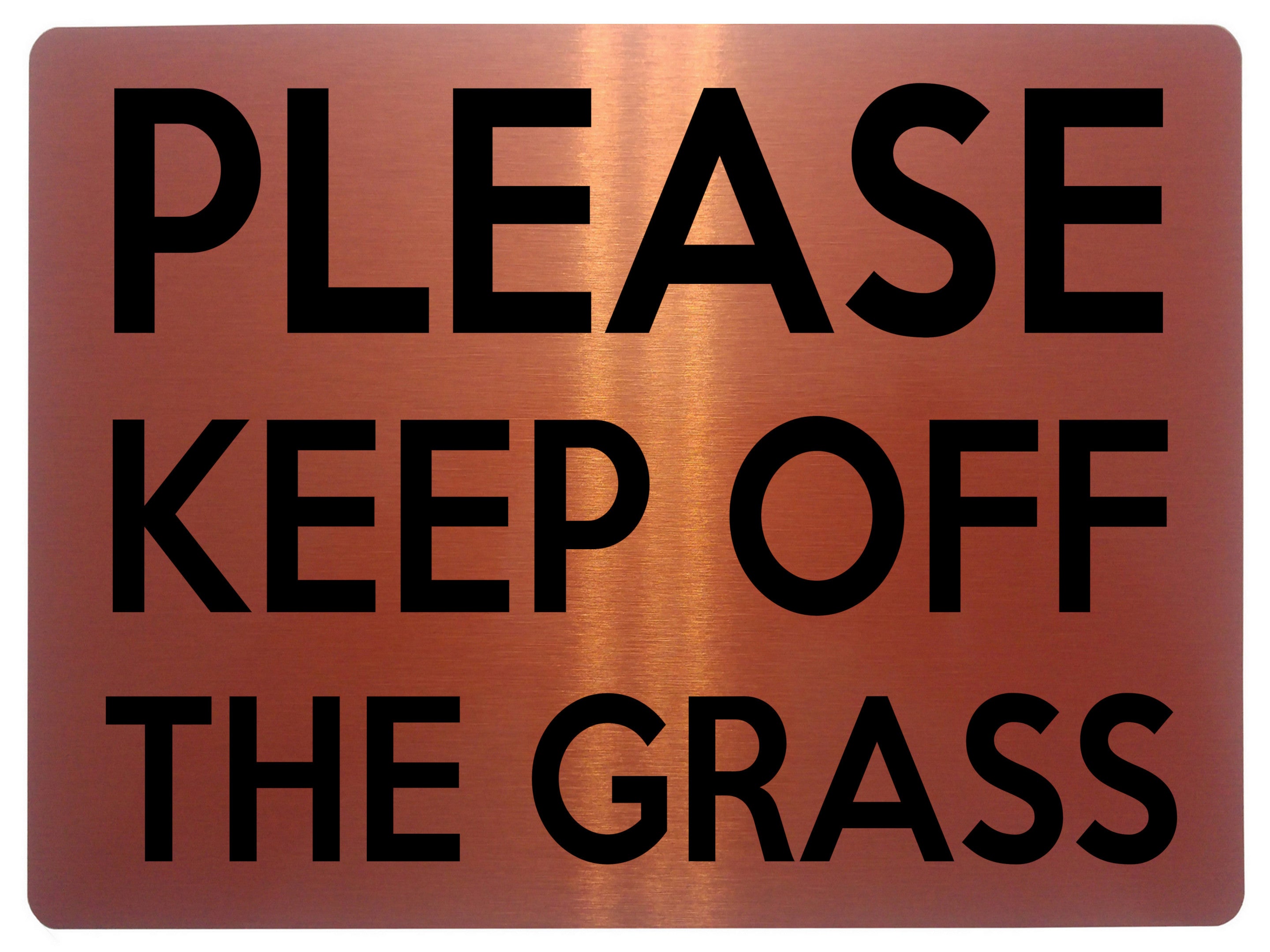 1523 PLEASE KEEP OFF THE GRASS Metal Aluminium Plaque Sign Door House Garden
