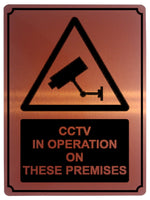 1369 CCTV IN OPERATION ON THESE PREMISES Safety Metal Aluminium Plaque Sign Door