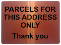 1350 PARCELS FOR THIS ADDRESS ONLY Metal Aluminium Plaque Sign Door House Gate