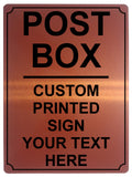 531 Custom Personalised POST BOX Metal Plaque Sign For Door House Gate Letters Parcels