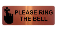 AL012 PLEASE RING THE BELL Metal Aluminium Plaque Sign Door Gate House Office