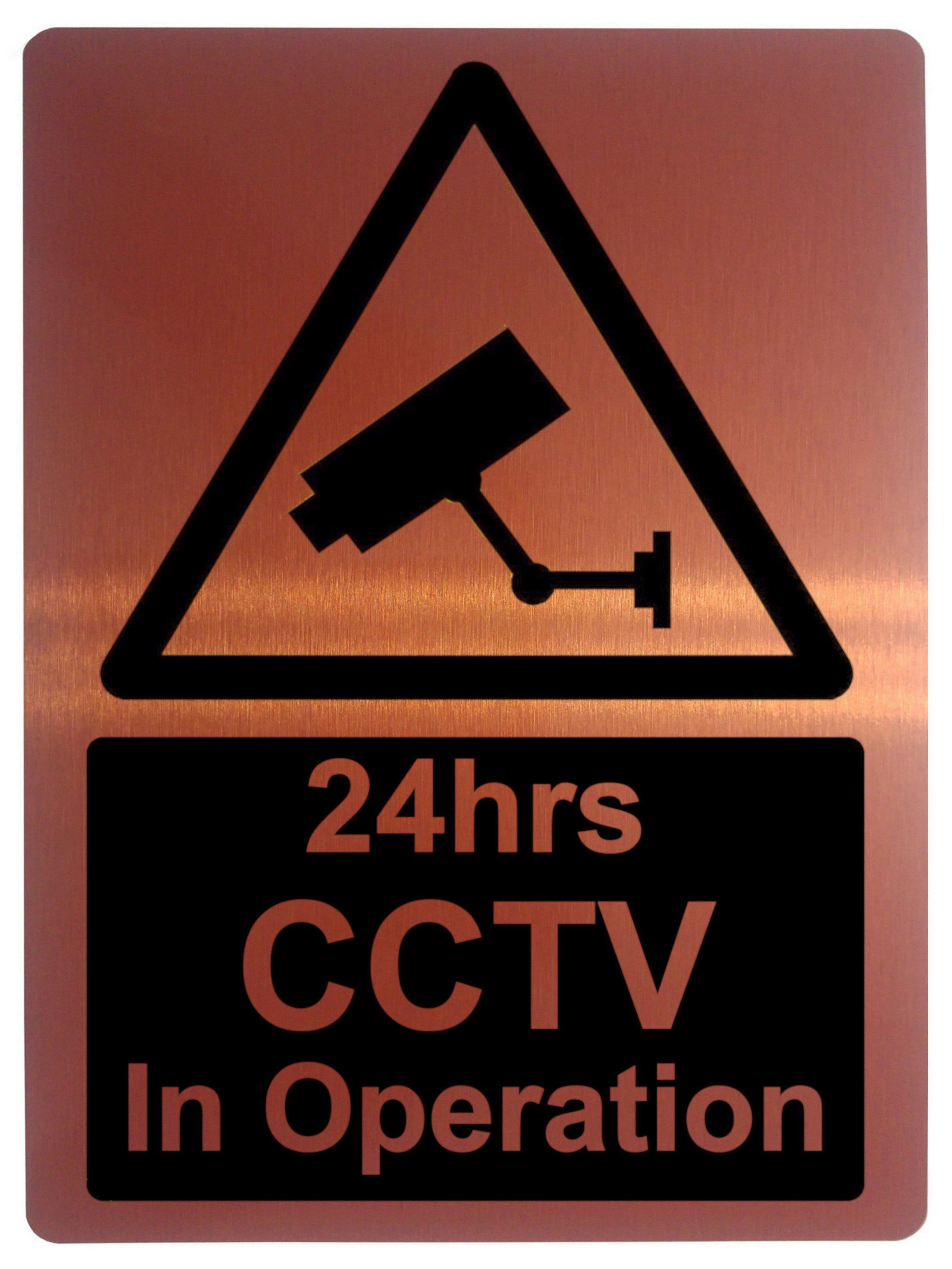 745 24hrs CCTV In Operation Safety Metal Aluminium Plaque Sign Wall House Office Pub Shop