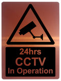 745 24hrs CCTV In Operation Safety Metal Aluminium Plaque Sign Wall House Office Pub Shop