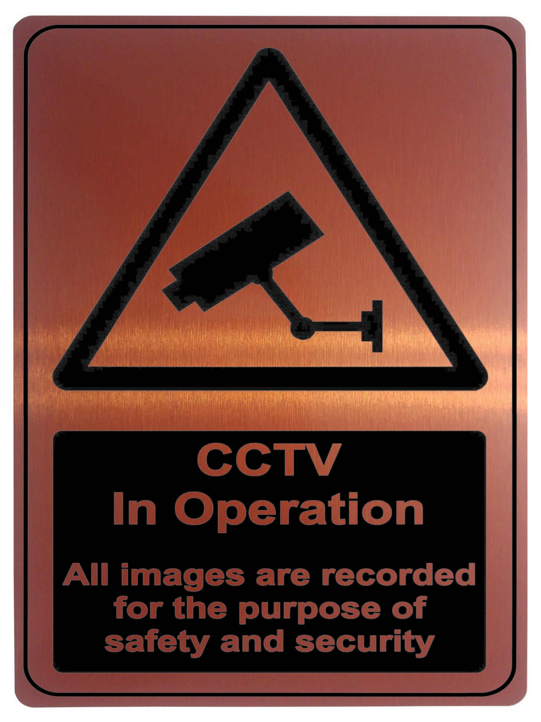 730 CCTV in Operation Safety Metal Aluminium Plaque Sign For Wall Door House Office Pub