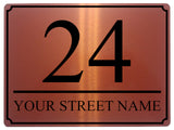 1461 Custom Personalised Address Metal Aluminium Plaque Sign House Door Office