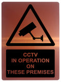 1368 CCTV IN OPERATION ON THESE PREMISES Safety Metal Aluminium Plaque Sign Door