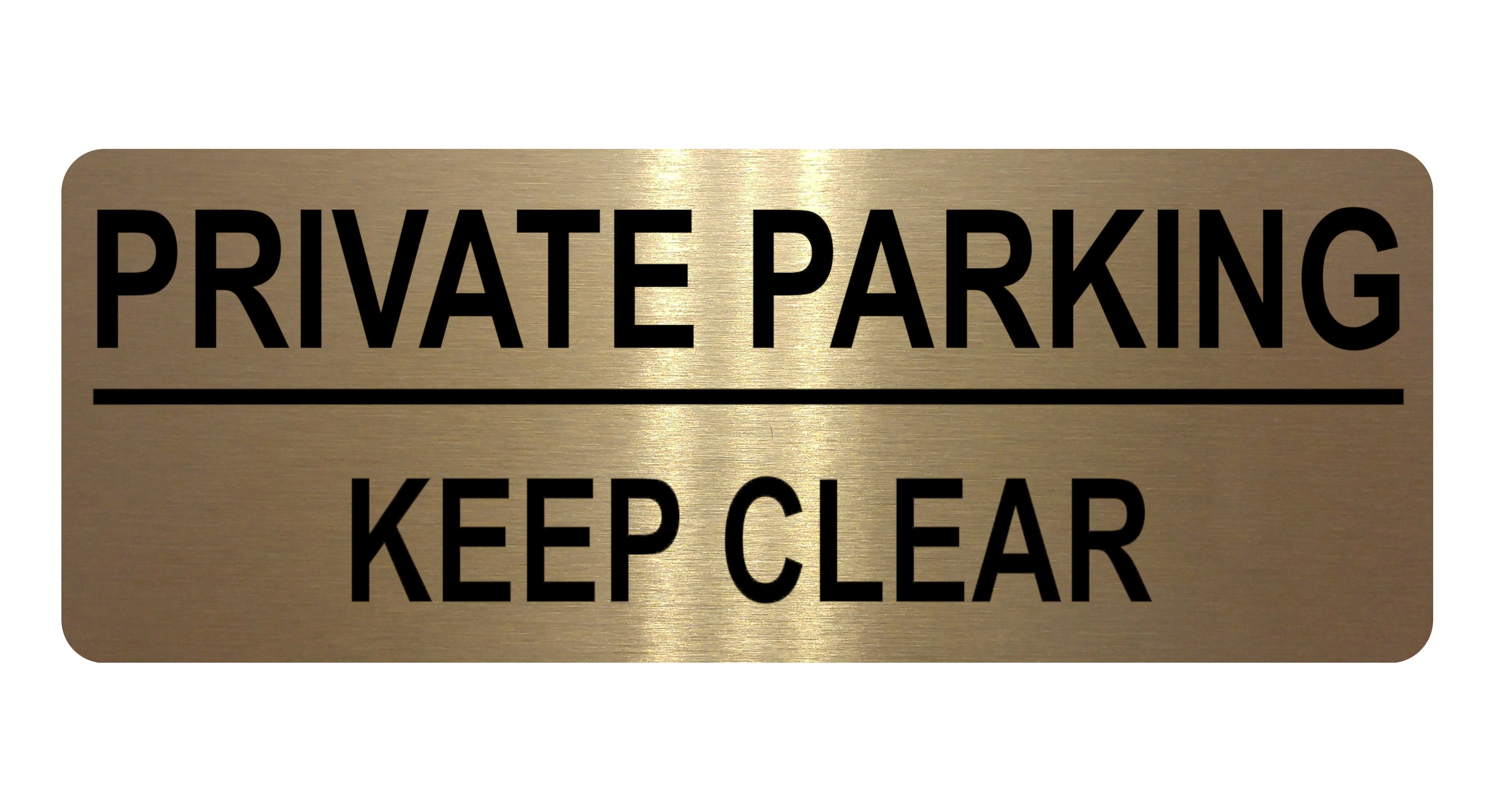 AL055 PRIVATE PARKING KEEP CLEAR Digitally Printed Metal Aluminium Plaque Sign Door Gate