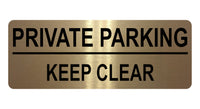 AL055 PRIVATE PARKING KEEP CLEAR Digitally Printed Metal Aluminium Plaque Sign Door Gate