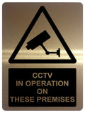 1368 CCTV IN OPERATION ON THESE PREMISES Safety Metal Aluminium Plaque Sign Door