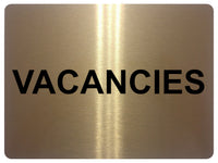 1380 VACANCIES Metal Aluminium Plaque Sign Door Gate Window House Hotel Room Bed