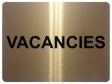 1380 VACANCIES Metal Aluminium Plaque Sign Door Gate Window House Hotel Room Bed