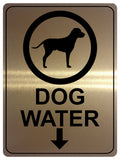 1310 DOG WATER LOCATION Metal Aluminium Plaque Sign Gate House Garden Door Wall