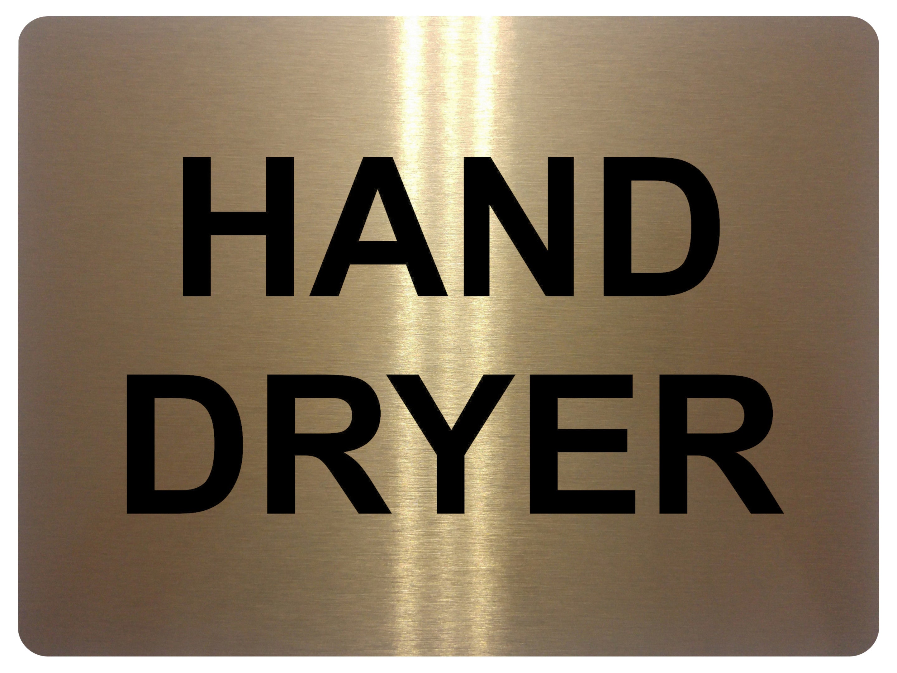 1386 HAND DRYER Metal Aluminium Plaque Sign Toilet Shop Bar Restaurant Hotel