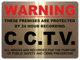 1486 WARNING CCTV Recording Safety Metal Aluminium Plaque Sige House Office Door Gate