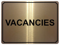 1381 VACANCIES Metal Aluminium Plaque Sign Door Gate Window House Hotel Room Bed