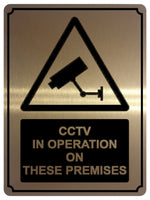 1369 CCTV IN OPERATION ON THESE PREMISES Safety Metal Aluminium Plaque Sign Door