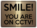 1554 SMILE! YOU ARE ON CCTV! Safety Metal Aluminium Plaque Sign House Office
