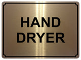 1387 HAND DRYER Metal Aluminium Plaque Sign Toilet Shop Bar Restaurant Hotel