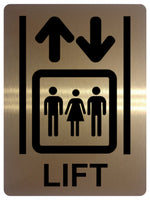 1408 LIFT Information Metal Aluminium Plaque Sign Hotel Shop Restaurant Elevator