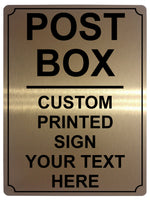 531 Custom Personalised POST BOX Metal Plaque Sign For Door House Gate Letters Parcels