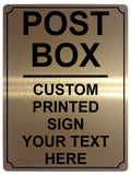 531 Custom Personalised POST BOX Metal Plaque Sign For Door House Gate Letters Parcels