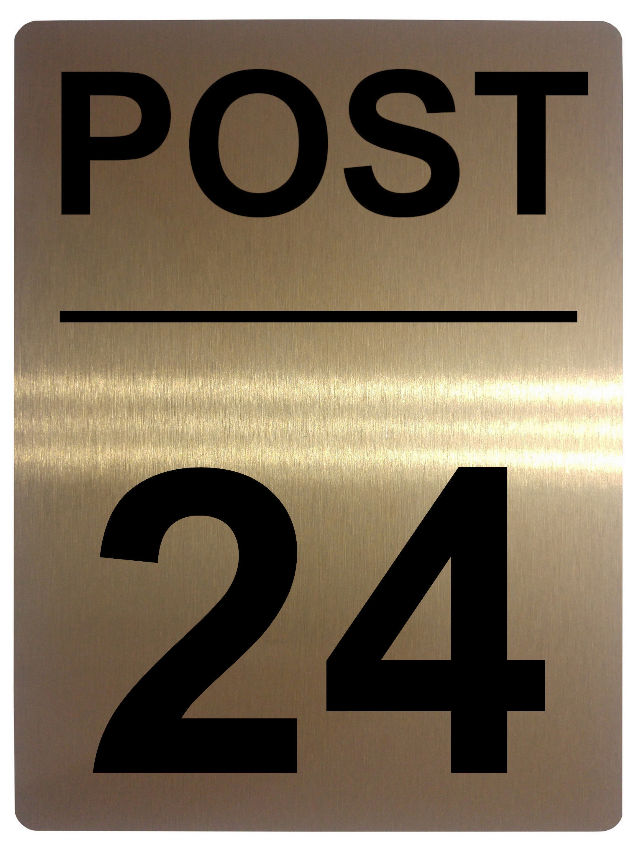 581 Custom Personalised POST Metal Aluminium Plaque Sign Door House Gate Letters Parcels