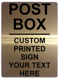 530 Custom Personalised POST BOX Metal Plaque Sign For Door House Gate Letters Parcels