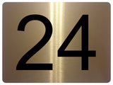 AL026 Custom Personalised Number Metal Aluminium Sign Plaque Door Gate House Office