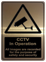 730 CCTV in Operation Safety Metal Aluminium Plaque Sign For Wall Door House Office Pub