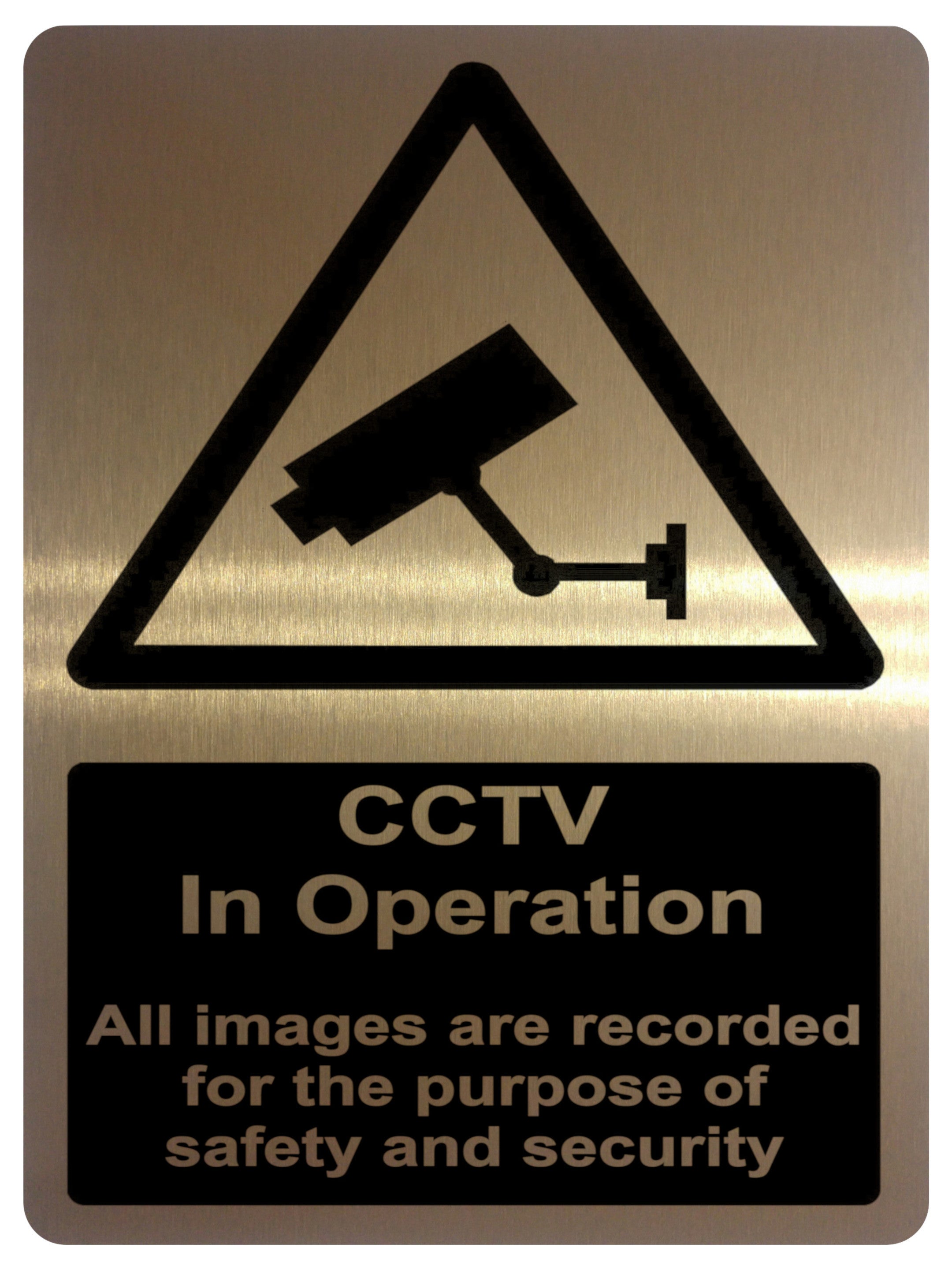 729 CCTV in Operation Safety Metal Aluminium Plaque Sign For Wall Door House Office Pub