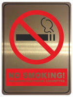 1287 NO SMOKING! Metal Aluminium Plaque Sign For Door Wall House Office Pub Bar