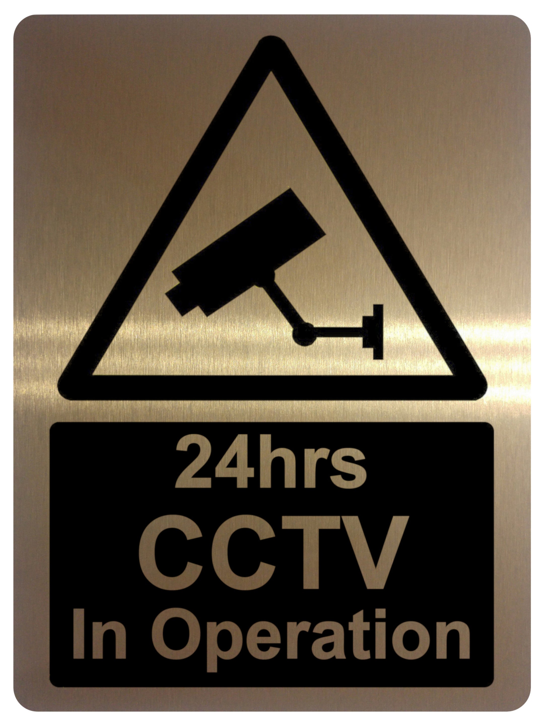 745 24hrs CCTV In Operation Safety Metal Aluminium Plaque Sign Wall House Office Pub Shop
