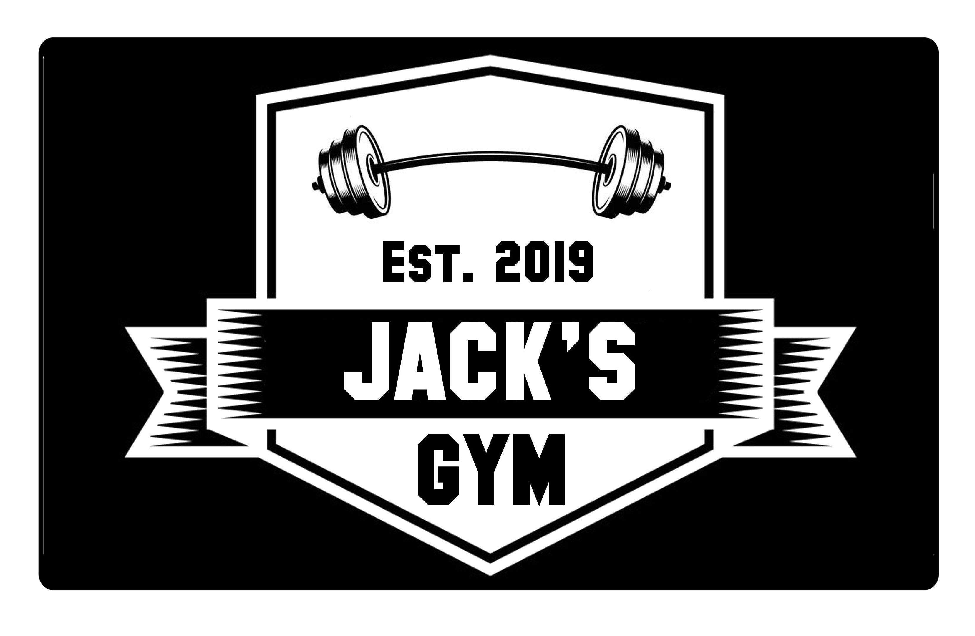 Custom Personalised Gym Name, Year Metal Aluminium Plaque Sign For Door Fitness