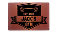 Custom Personalised Gym Name, Year Metal Aluminium Plaque Sign For Door Fitness