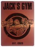 339 Custom Personalised Gym Name Metal Aluminium Sign Plaque Fitness Door Wall