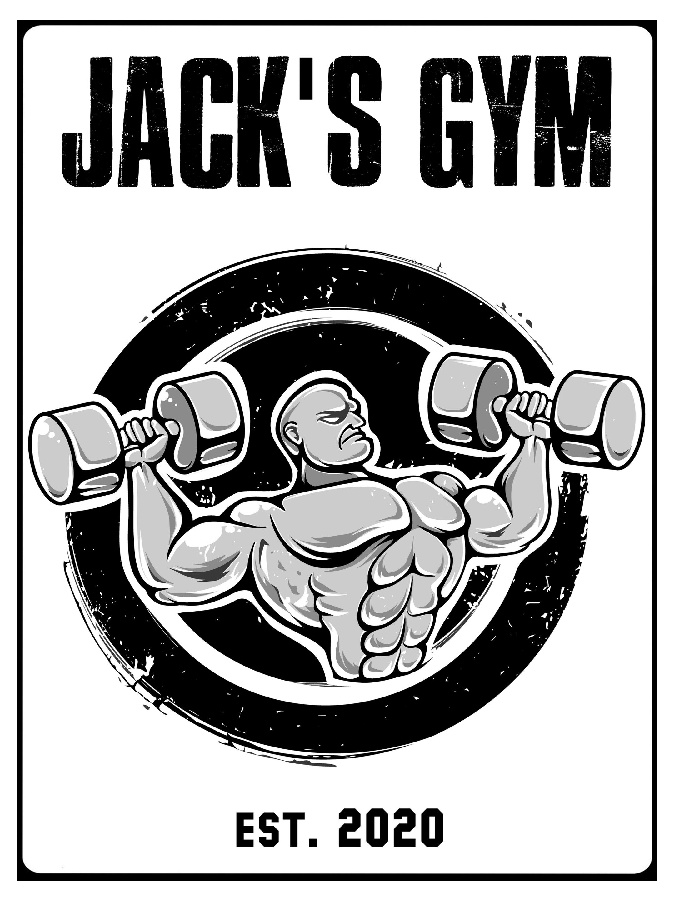 339 Custom Personalised Gym Name Metal Aluminium Sign Plaque Fitness Door Wall