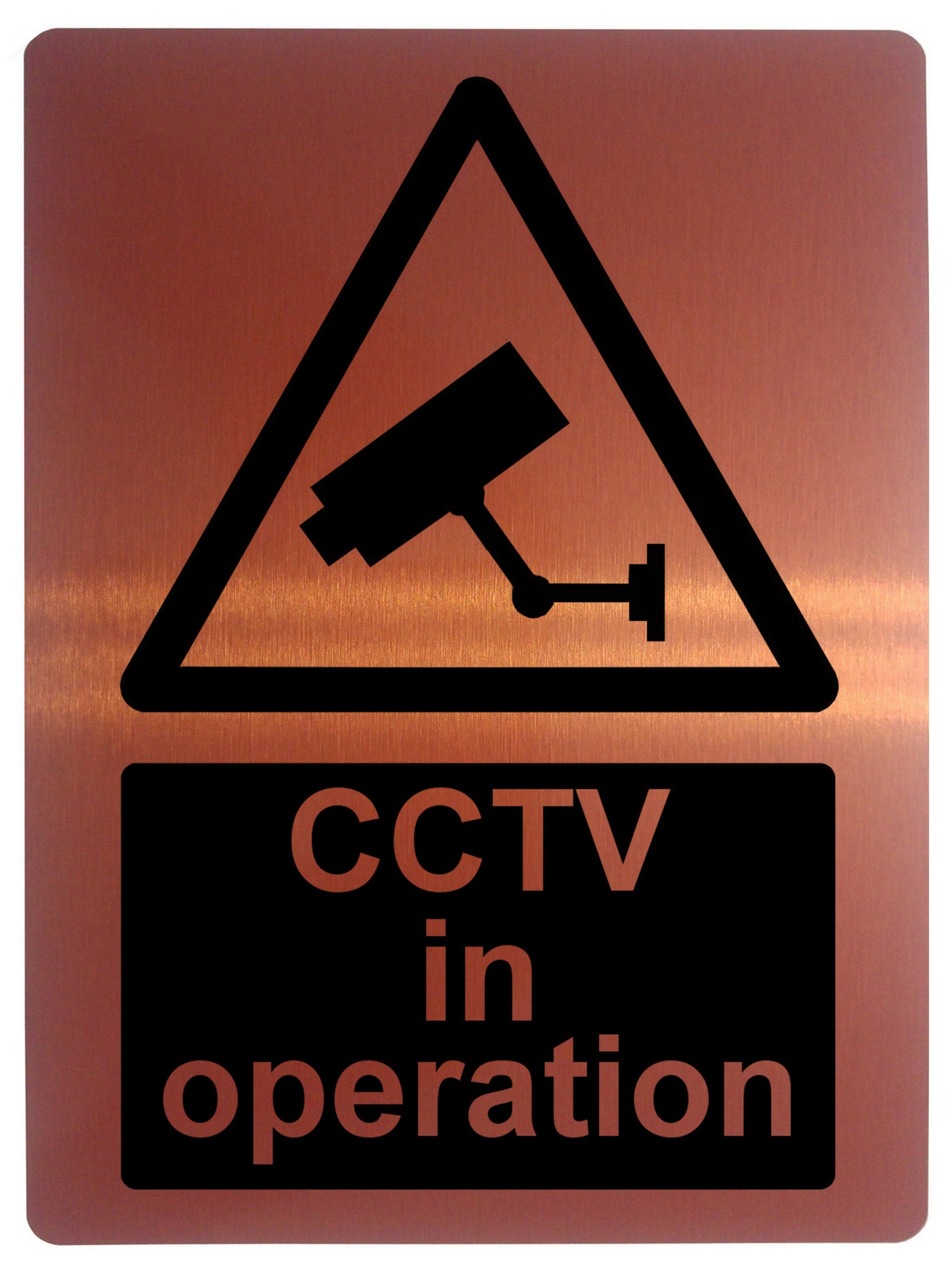 978 CCTV in operation Safety Metal Aluminium Plaque Sign Wall House Office Pub